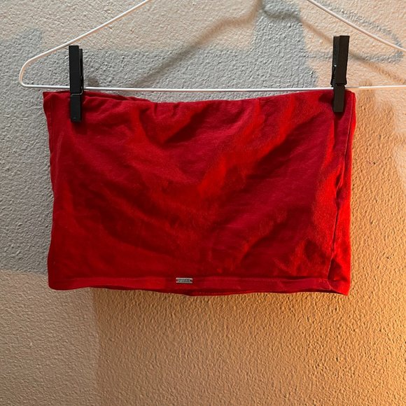 Victoria Secret's PINK Red Strapless Crop Top - Picture 3 of 5